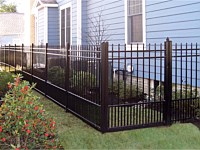 <b>Alumi-Guard 5 Foot Puppy Picket Pressed Spear Aluminum Fence</b>